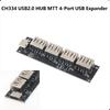 USB 2.0 хаб CH334, 4 порта, USB-расширитель, MTT, Multi Transaction Translator, USB-разветвитель, модуль для DIY-электроники