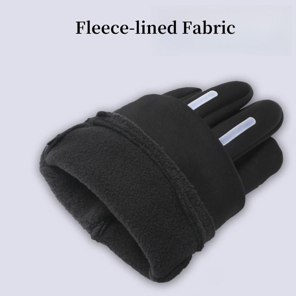 Fleece-lined Men's Cycling Gloves Clamshell-type Fishing Gloves Fingerless Gloves Men  Wintertime