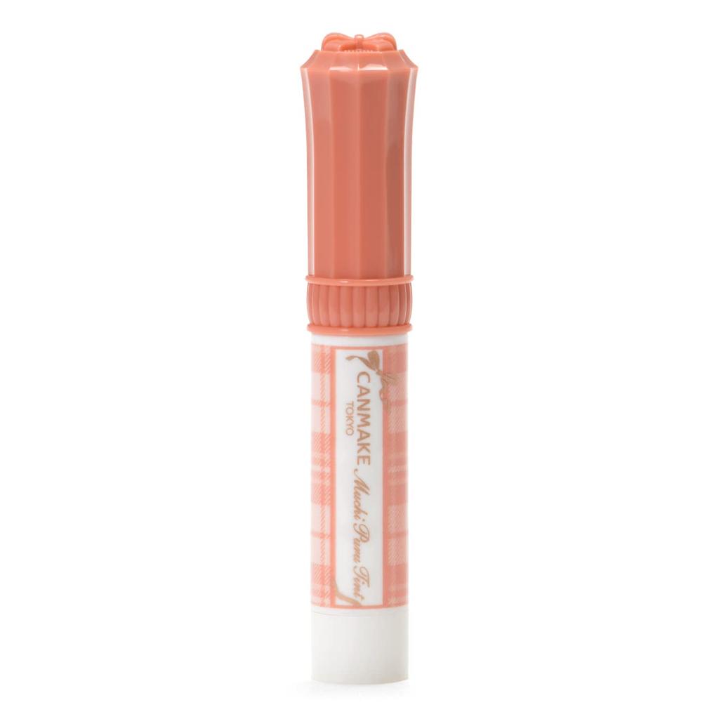 CANMAKE Plush Tint 01 Butterscotch 2,5 г — блеск для губ с эффектом придания объема, освежающий оранжево-бежевый оттенок