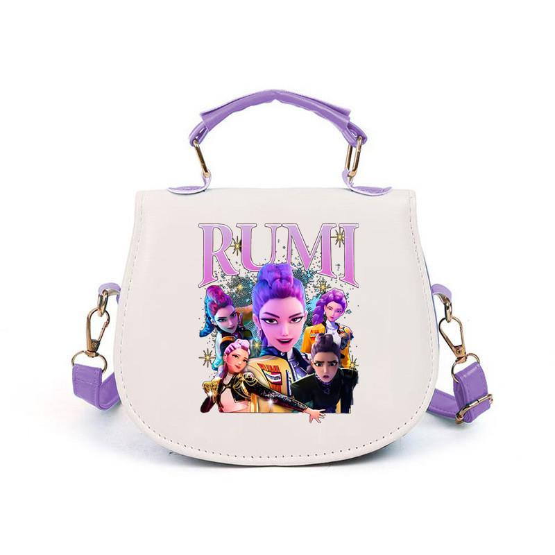 Girls Kpop Hunters Derpy Rumi Zoey Mira Printed Student Kids Casual Shoulder Crossbody Bags