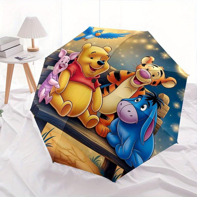 1 Auto Open Winnie the Pooh, Tigger Themed Colorful 8-rib Portable Umbrella for Men and Women, A Compact Commuting Companion Suitable for Da