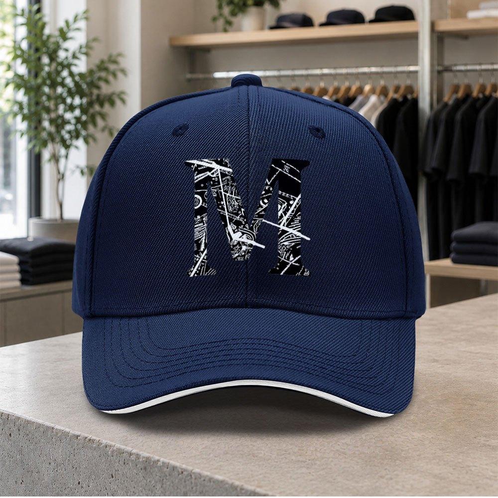 M Graffiti Baseball Cap For Men Lightweight Adjustable Duckbill Hat With Mthemed Design For Weddings Parties Birthdays