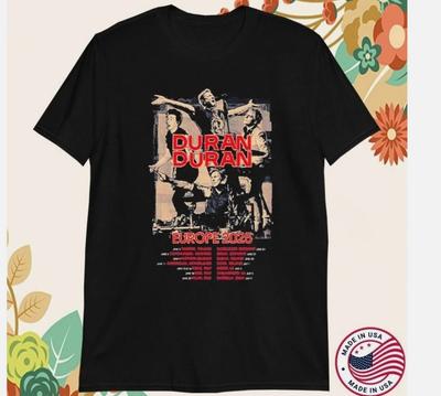 Винтажная футболка Duran Duran Europe Summer Tour с коротким рукавом, все размеры от S до 5XL, унисекс