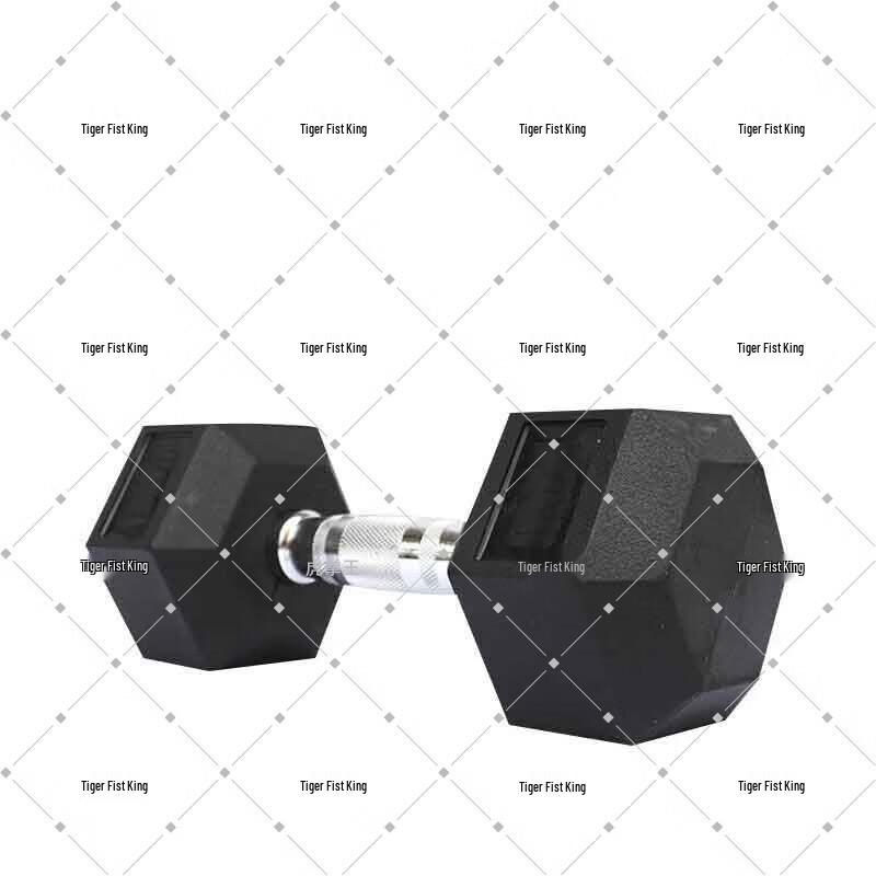 Tiger King Hex Rubber-Coated Dumbbell