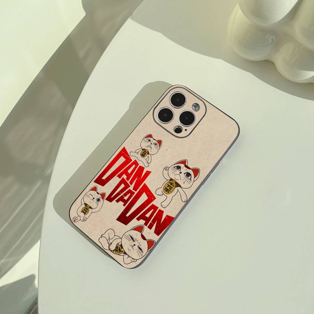 Чехол-бампер Dan-da-dan Turbo для iPhone 17,16,15,14,13,12,11 Pro Max, Легкий и практичный, Мягкий черный