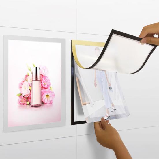 Магнитный держатель для табличек, настенный, самоклеящийся, дисплей, фоторамка, водонепроницаемый, прозрачный ПВХ, держатель для документов для дома, школы, офиса, стены, двери, холодильника