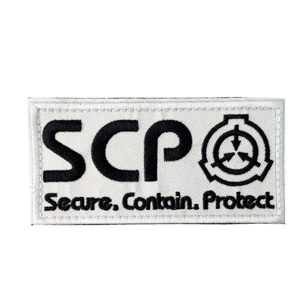 Логотип Фонда SCP Вышитый Моральный Патч Наклейка Значок на Липучке