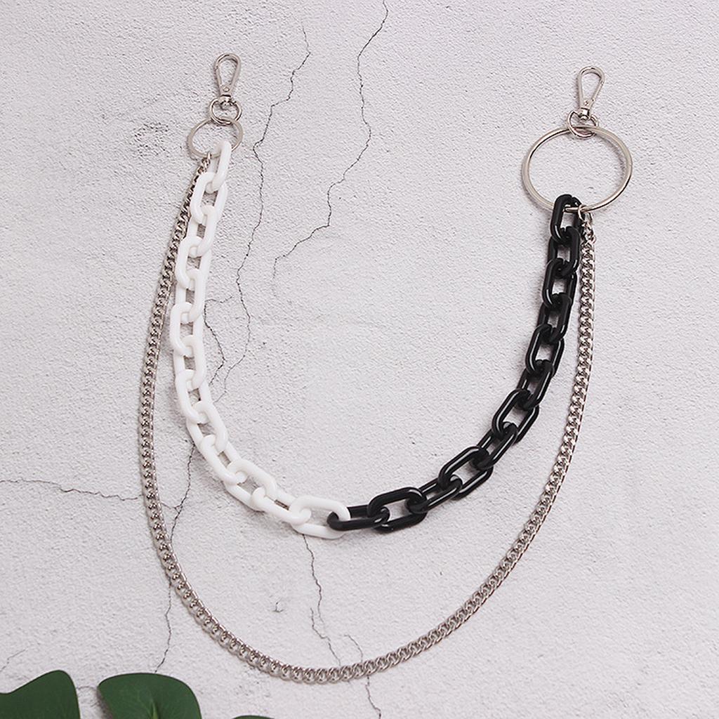 Флуоресцентный цвет Хип-хоп поясная цепь Цветок Бандана Поясной шарм Уличная цепь для брюк Цепь для джинсов Цепь для брюк Цепь для кошелька