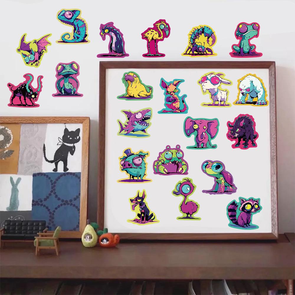 50PCS Cartoon Cool Strange Biology Stickers Decorative Skateboards DIY Laptop Waterproof Stickers Toys