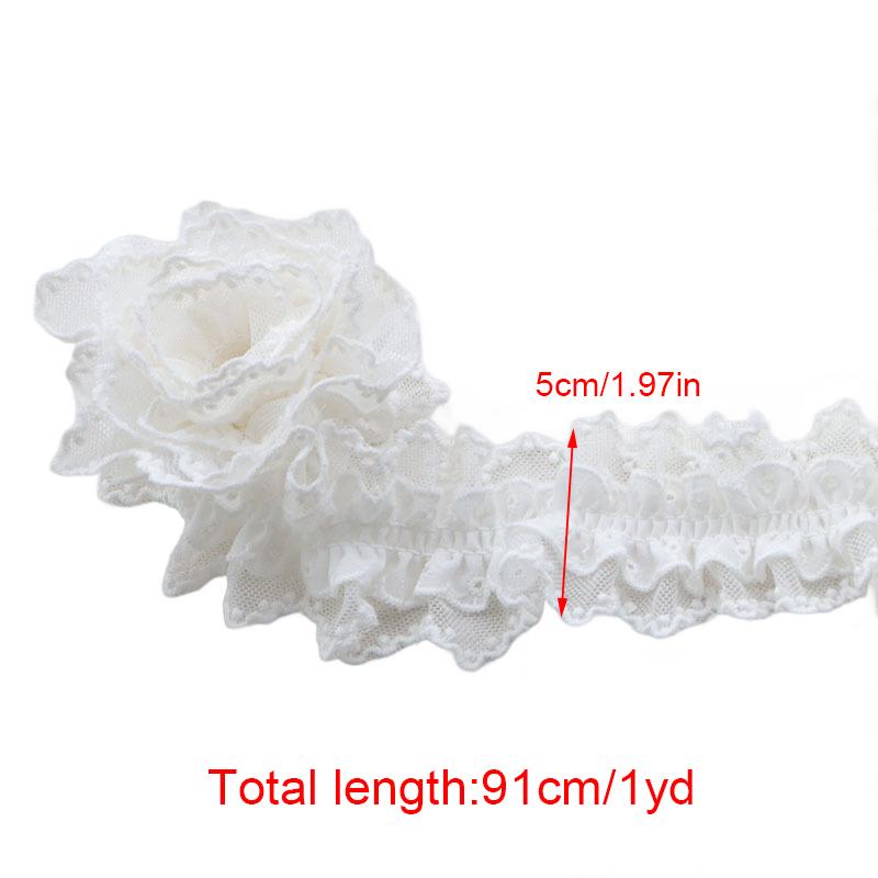 Один ярд Двусторонние аксессуары своими руками Полуфабрикаты для украшений Сетка Эластичное кружево Кружево Трехмерное двухцветное