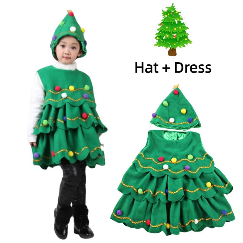 Костюм Рождественской елки для детей и взрослых Аутентичный полосатый наряд для косплея