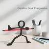 Креативный держатель для ручек Stickman, 3D-печатная фигурка-линия, подставка для карандашей, новинка, органайзер для канцелярских принадлежностей для дома, офиса, декора стола