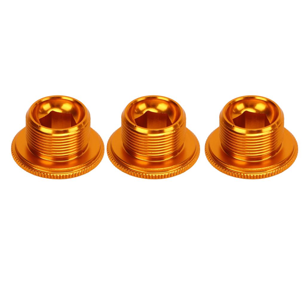 3pcs M19 Crank Cover Screws Rustproof High Accuracy Aluminum Alloy Bike Crank Cover Screws for