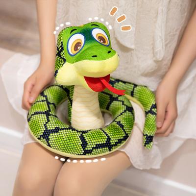 Имитация кобры, плюшевые игрушки, кукла-маскот для розыгрышей, кукольный реквизит, маскот, милая змея