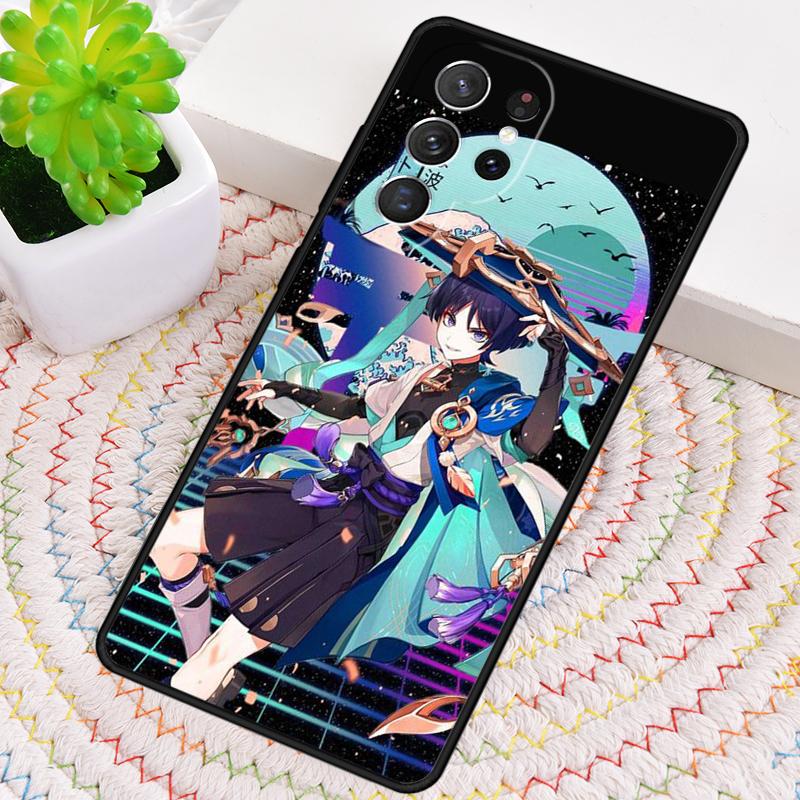 Силиконовый чехол для телефона Genshin Impact Scaramouche для Samsung Galaxy note 10 pro S26 S25 S24 S23 S22 S21 Plus S25Ultra Capa Cover