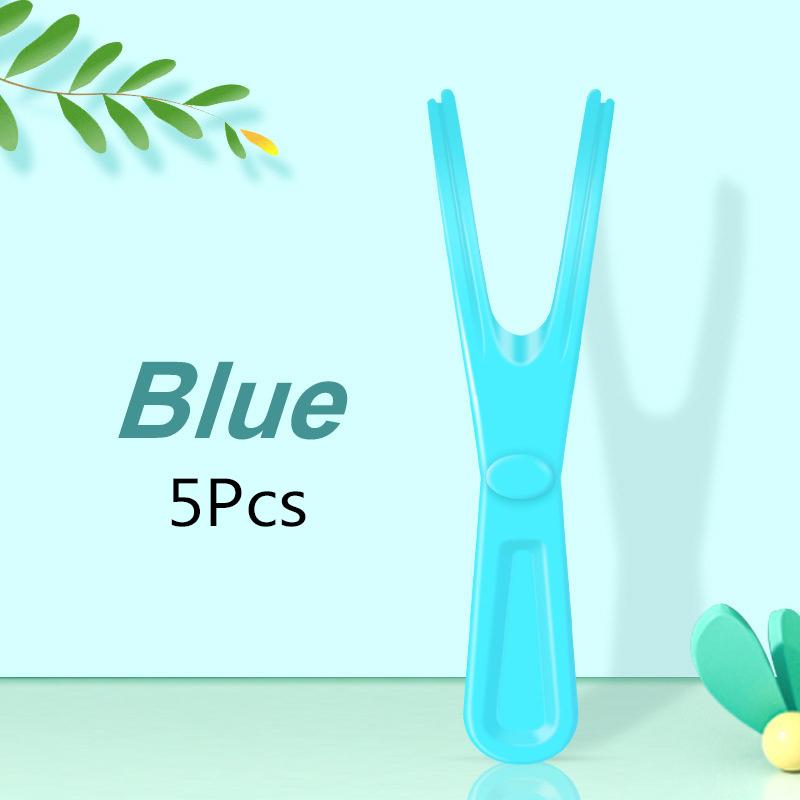 1/5 шт. Y-образная пластиковая стойка для зубной нити, многоразовый держатель для зубочисток, инструмент для чистки зубов без зубной нити, гигиена полости рта, зубочистка