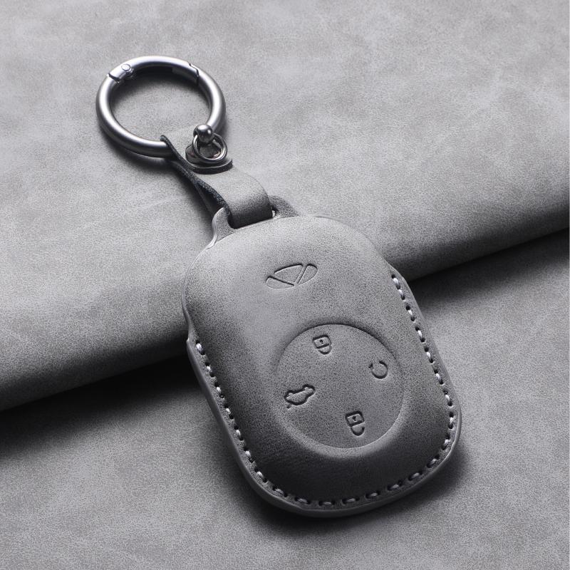 Для Chery Fulwin T9 2025 Кожаный чехол-сумка для ключей автомобиля Кошелек Держатель Чехол для ключей Брелоки Автоаксессуары Веревка для ключей Брелок