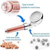 LED Temperature Control Colorful Negative Ion Filter Shower Head 3/7 Color Change One-Key Stop High Pressure Handheld Showerhead