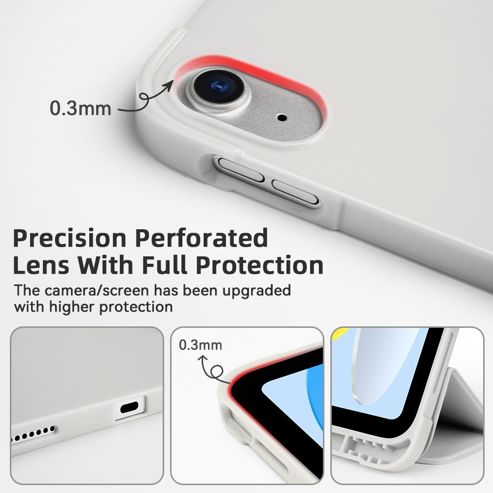 Для iPad Mini 6 7 iPad Pro 11 M4 iPad Air 11 M2/M3 10-го A16 для Air 5/6/7/8 10.2 9.7 10.9 Ударопрочный чехол с боковым держателем для карандаша