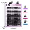 10-16mm Individual Cluster Eyelashes Long Lasting Lashes Extension  Stage Performance