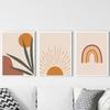 Абстрактное Настенное Искусство Бохо Плакат Декор Терракотовая Живопись Плакаты и Принты Линейные Художественные Фотографии для Гостиной Украшения Дома