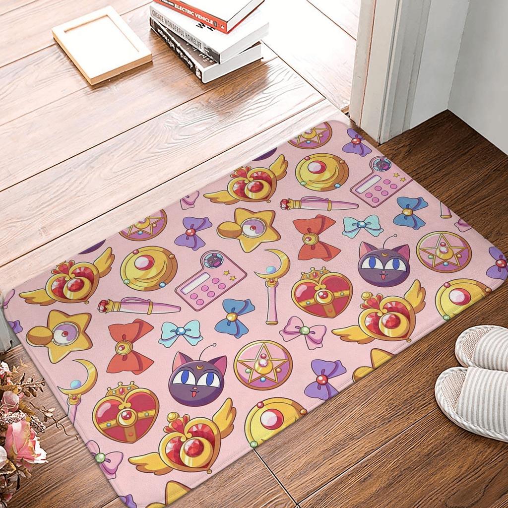 Anime Sailors Moons Doormat Anti-Slip Entrance Bathroom Kitchen Floor Door Mat  Garage Rug Carpet Footpad