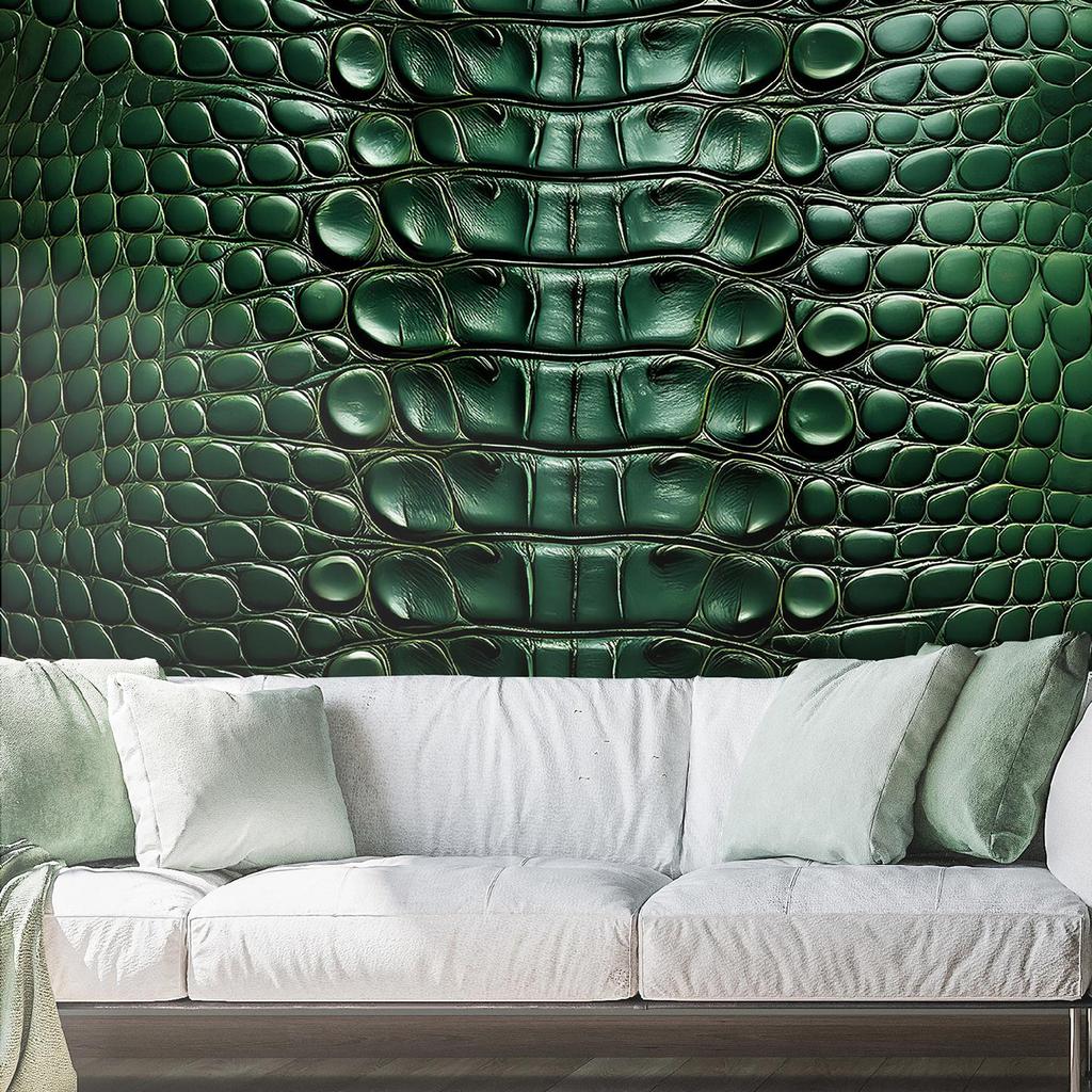 Обои Зеленая змеиная кожа