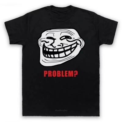 Мужская футболка TROLLFACE МЕМ РЕЙДЖ КОМИКС СМЕШНАЯ ТРОЛЛЬ ШУТКА ИНТЕРНЕТ Мужская Женская Детская Футболка ТИ Шорты для Молодежи Среднего Возраста Пожилых