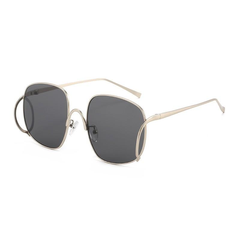 Fashion Metal Square Frame Sunglasses With For Men Women Outdoor Activities