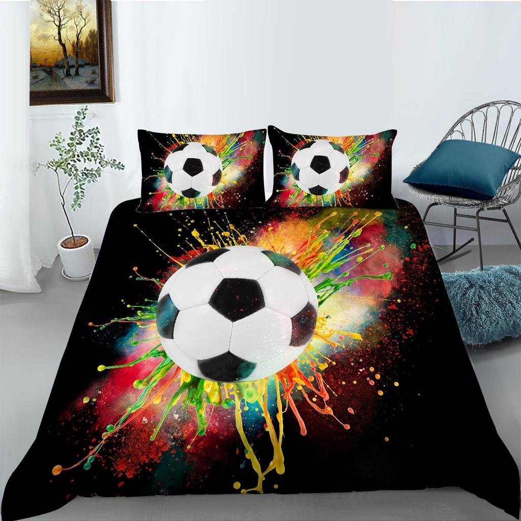 Комплект постельного белья на спортивную тематику, футбольные и другие спортивные серии, пуховые пододеяльники и наволочки с принтом, полноразмерное украшение для дома в Австралии, ЕС, США и Германии.
