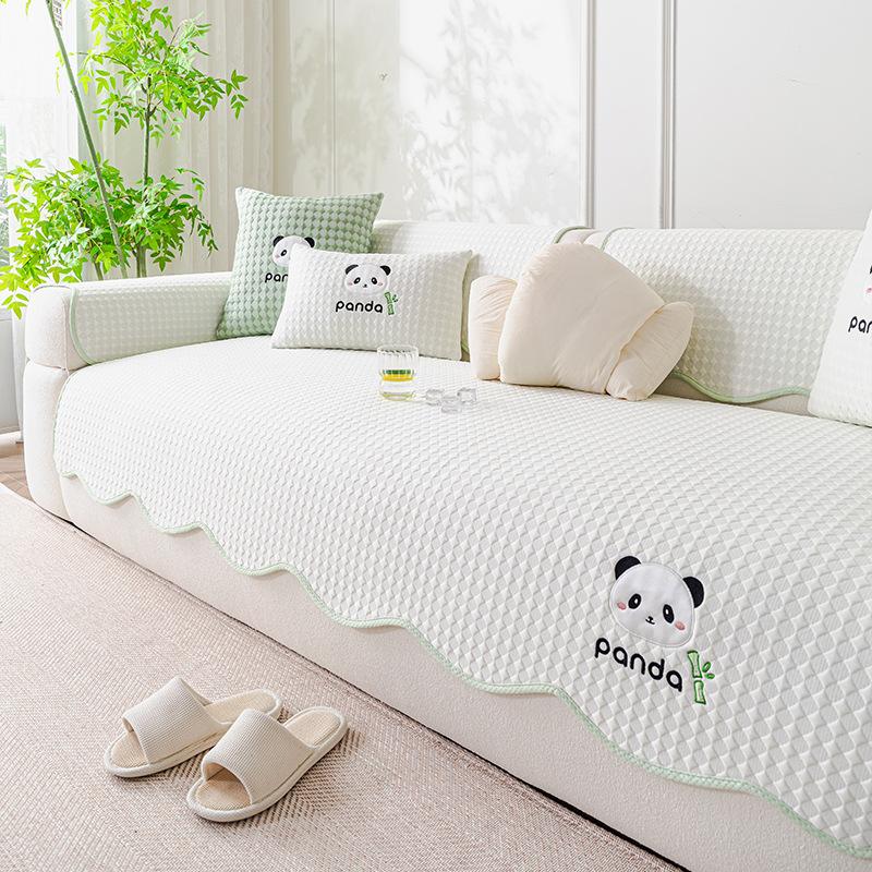 Solid Color Special-Shaped Cooling One-Piece Combination Sofa Seat Cushion  Summer New Cooling High-End Sofa Cover