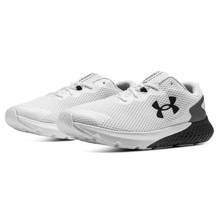 Under Armour Charged Rogue 3 White Black Men Sneakers 3024877-104
