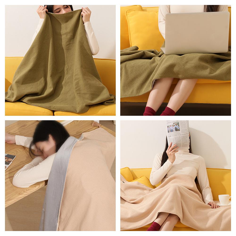 Portable Heated Shawl,Heated Shawl Wraps For Women Ultra Cozy Washable Throw Blanket Warmth Products For Traveling 150x80cm