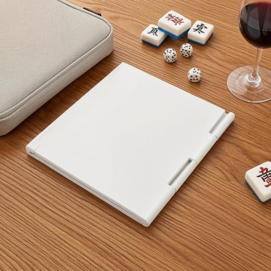 1/4Pcs Mahjong Card Holder for Table, Under-Mat Slide-in Mahjong Card Stand, Foldable Angled Viewing Display Rack, 3D Printed Table Accessory