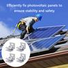 4pcs Photovoltaic Clamps Aluminum Solar Module Fixing Ensures Stability & Safe for Home & Commercial Solar Projects