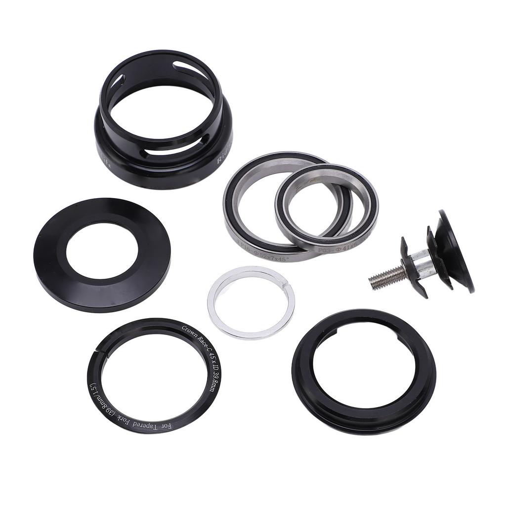 Mountain Bike Headset Double Bearing Good Sealing Waterproof Heavy Duty Headset Top Cover Bearings for 49.7mm Frame