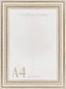 A4 Paper Frame 9011N Glass Finish with Wall Hook Yellow (Antique Silver)