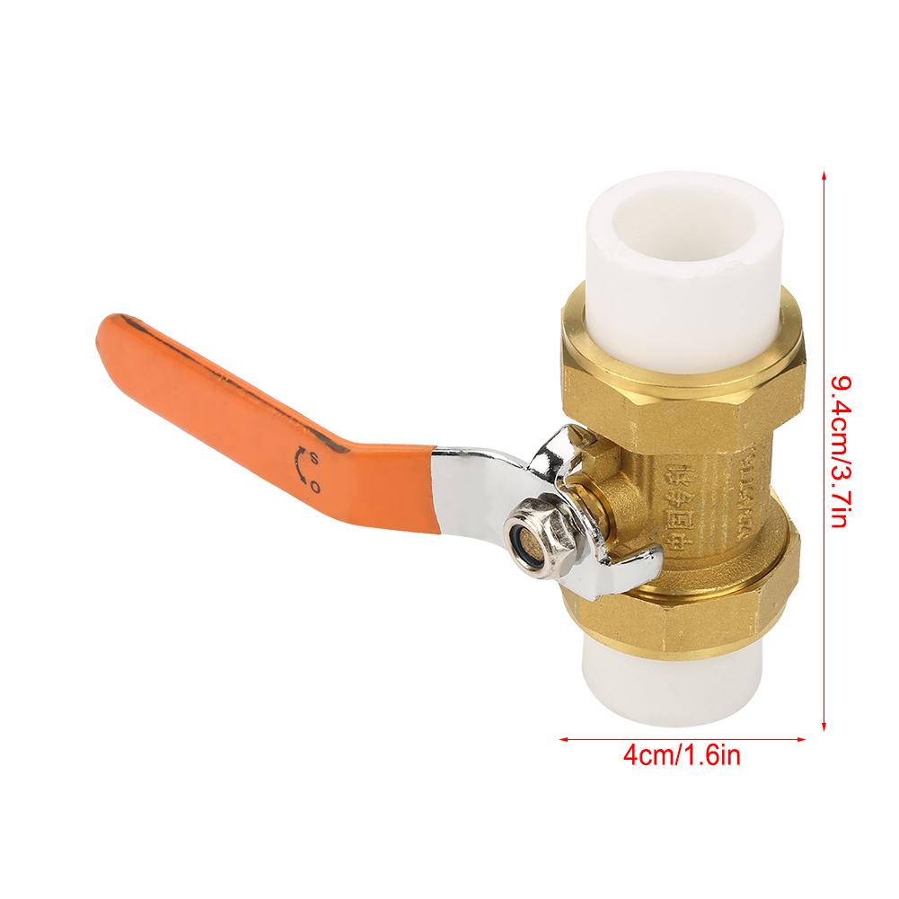 Латунный шаровой кран для трубы с двойным фитингом для горячей пайки PPR 1"BSP DN25