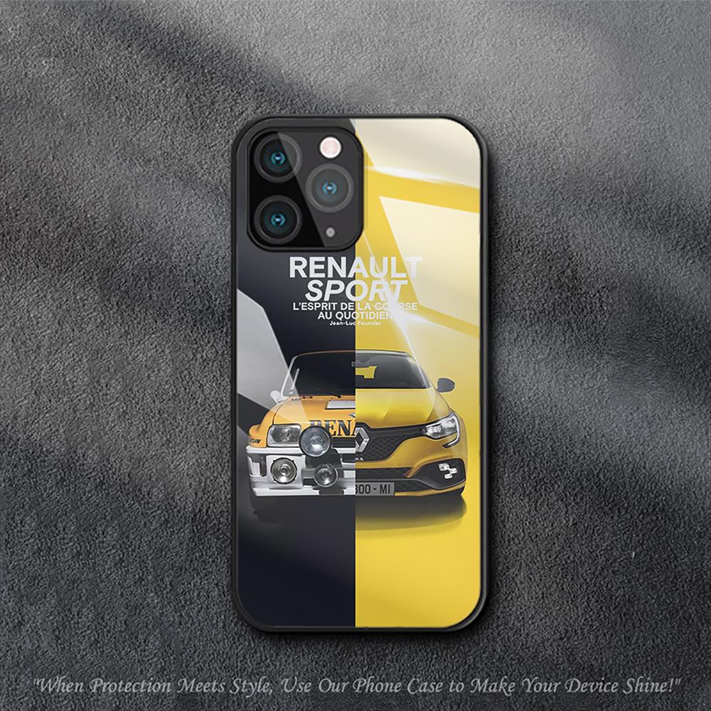 Суперкары Renault Чехол для iPhone Samsung Galaxy Redmi Note S 17 16 15 14 13 20 24 25 54 Pro Max Ultra Fe Air Закаленное Стекло Чехол