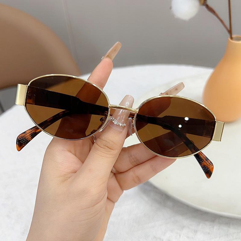 Xiaoxiangfeng sunglasses fashion oval sunglasses European and American trends street shooting new ins photo glasses women