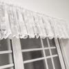 1 шт. занавески для окна кухни плавающие прозрачные белые занавески для окна в европейском стиле кафе ламбрекен кружевные занавески
