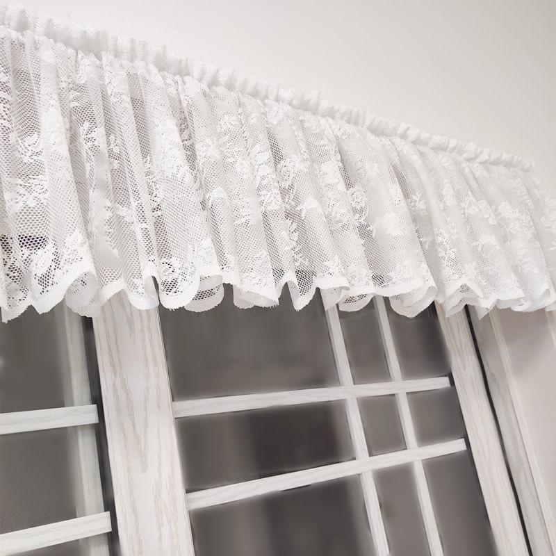 1 шт. занавески для окна кухни плавающие прозрачные белые занавески для окна в европейском стиле кафе ламбрекен кружевные занавески
