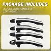 Front Side Interior Rear Door Handle For 2006-2011 2007 2008 2009 Hyundai Azera