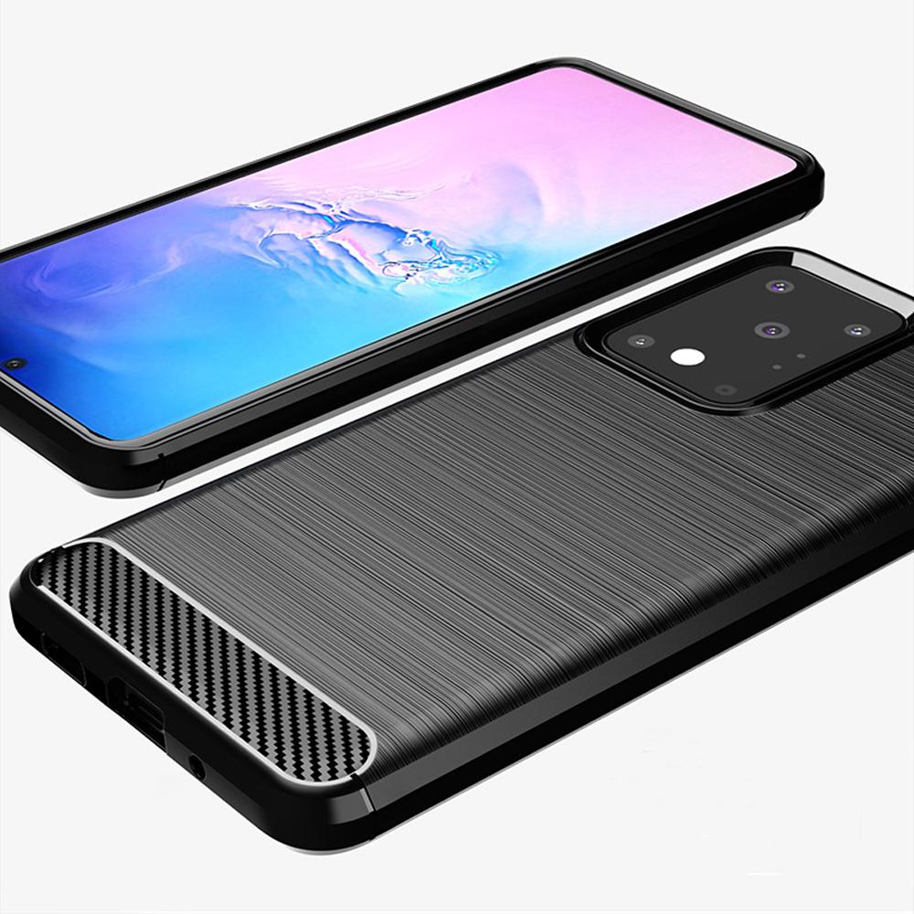 Чехол для Samsung Galaxy S25 S24 S23 S22 S21 S20 FE Plus Ultra S10 5G S10E S24FE S23FE S21FE чехол из углеродного волокна TPU задняя крышка