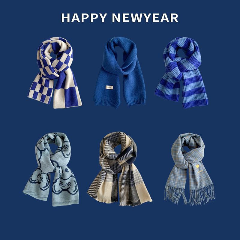 Шарфы нового дизайна в клетку Модельерские шарфы Корейская версия Высококачественный женский зимний шарф