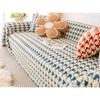 New Winter Lamb Velvet Sofa Cover Cloth Houndstooth Sofa Towel Full Cover Light