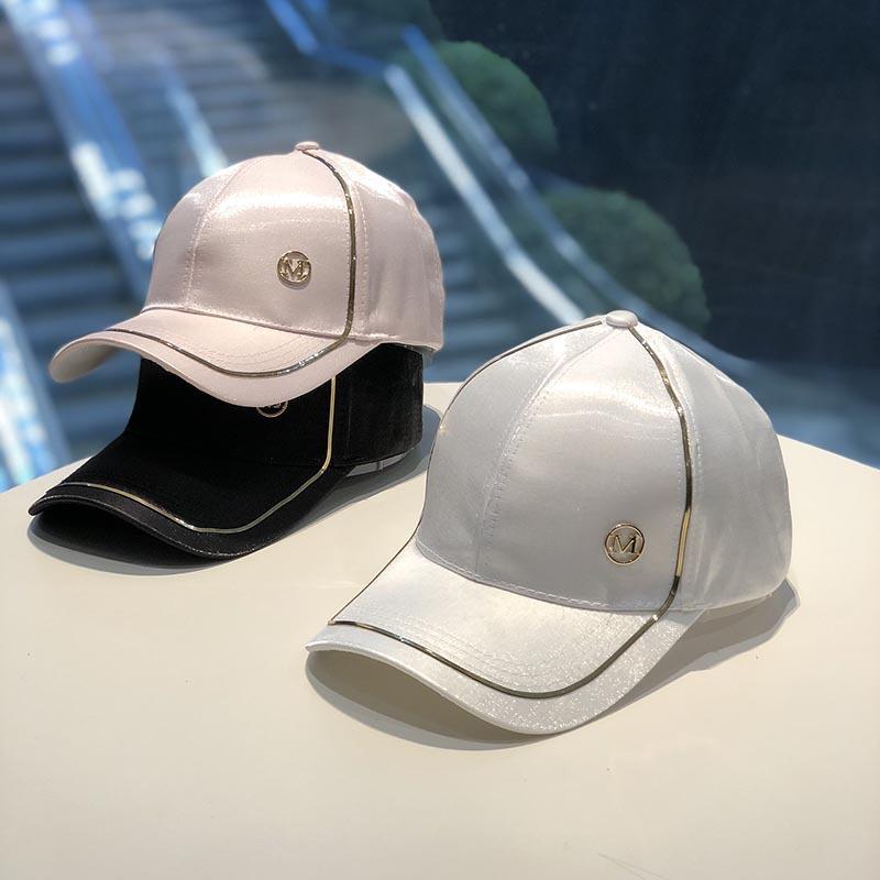 Rimiut Gold Border Shining M Women Men Baseball Caps Causal Black White Pink Classic Women Hat Hiphop Şapka Caps for Men