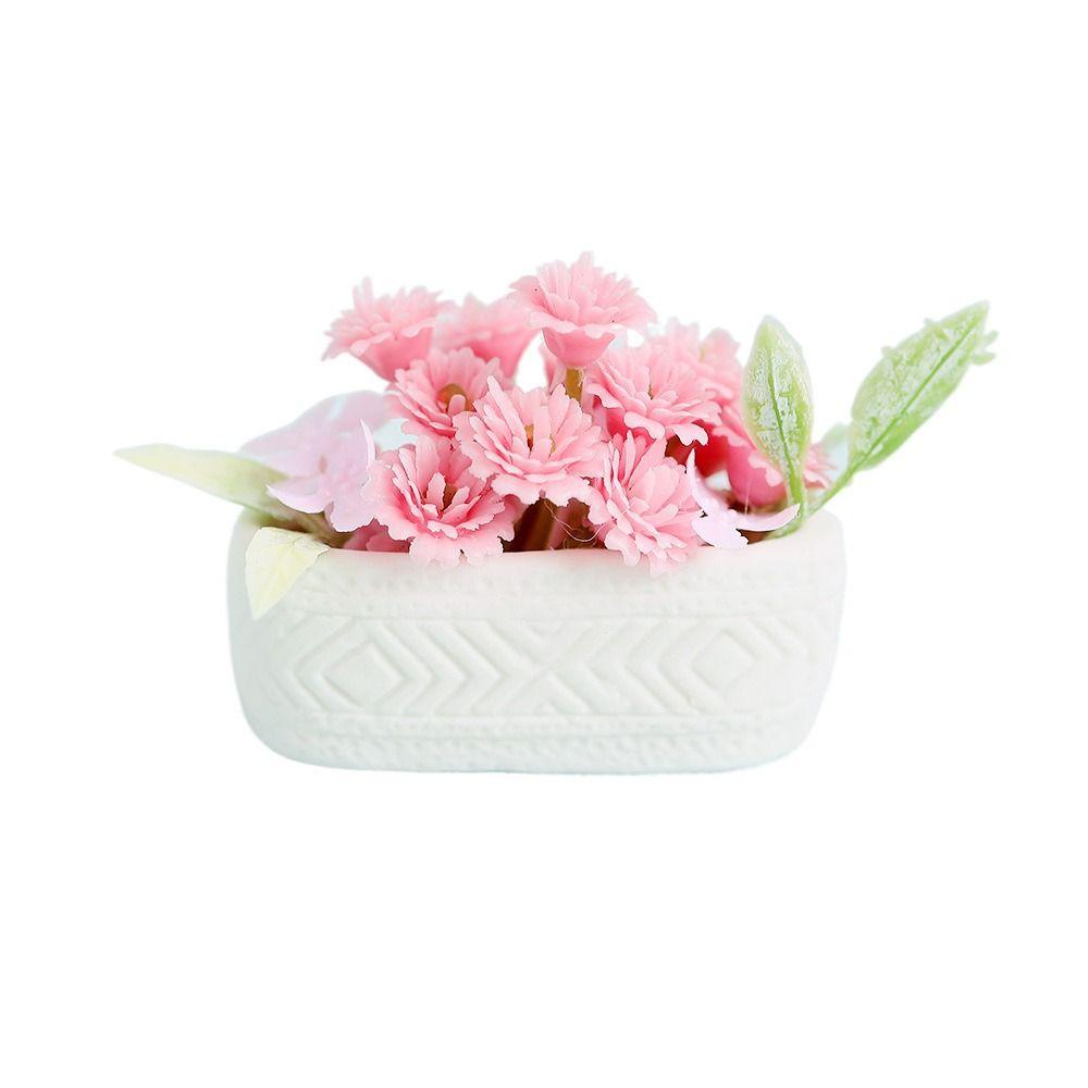 Многоцветный кукольный домик Цветок бонсай Гипсофила Жасмин Микро-бонсай Игрушка Миниатюрные комнатные растения