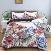 Butterfly Duvet Cover Tropical Plant Pattern Bedding Set Comforter Covers Twin King Size Quilt Cover With Pillowcase Bedclothes