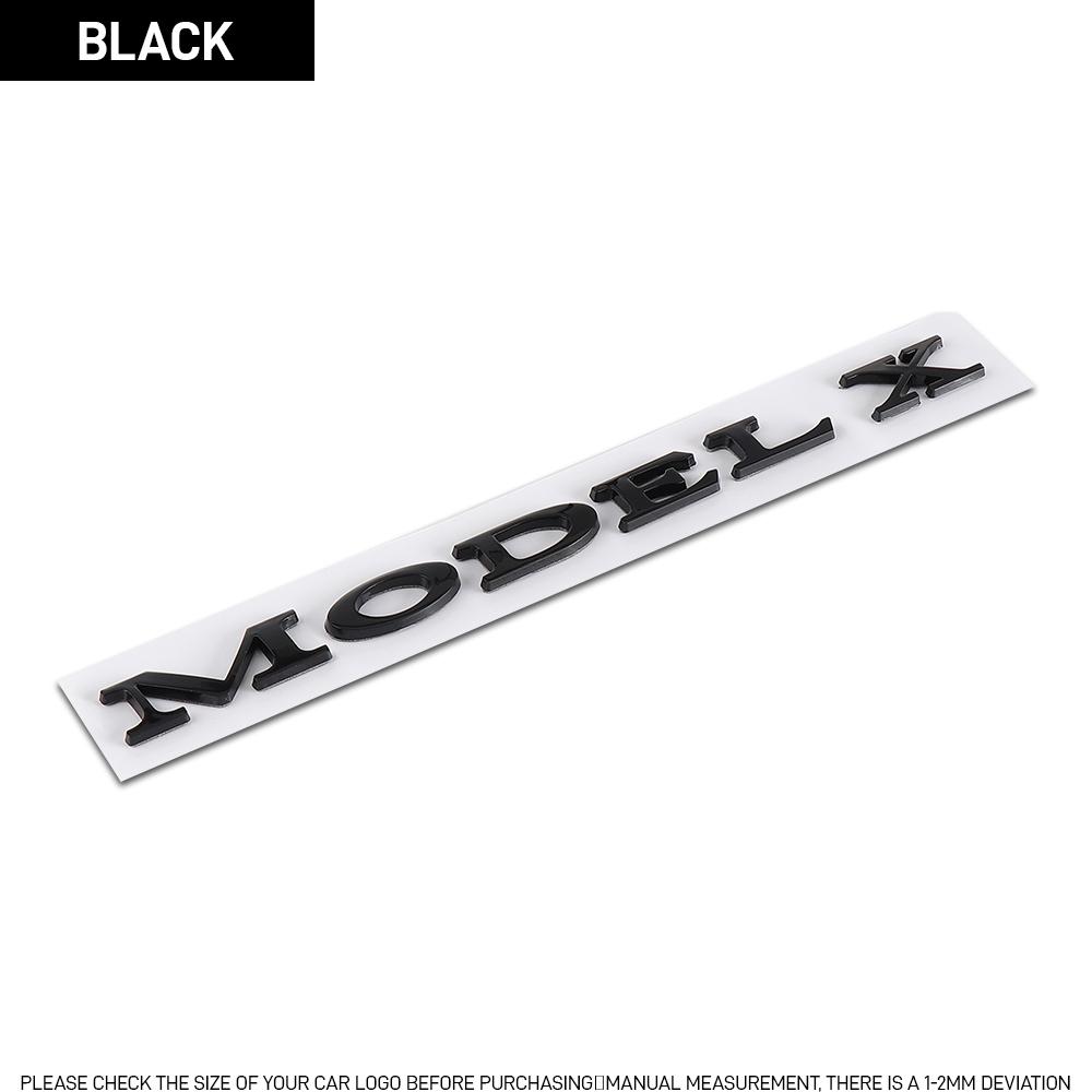 3D ABS Emblem Letters Car Rear Trunk Badge Sticker For Tesla Model Y Model S Model X SpaceX Bonina P85D Beast Roadster Juniper